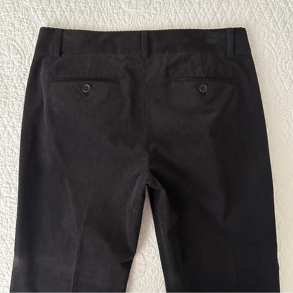 Theory Max C Corduroy Flare Dress Pants Trousers Dark Brown Women’s Sz 6 - Picture 12 of 13